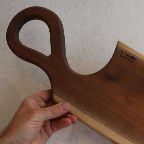 planche de présentation fromage en noyer d'Amérique réctangulaire