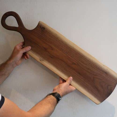 planche de présentation fromage en noyer d'Amérique réctangulaire